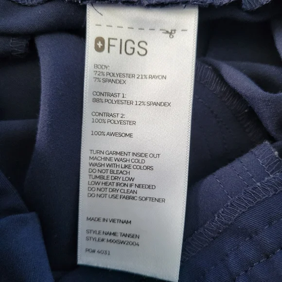 Figs Tansen Jogger Scrub Pants Blue M - Picture 11 of 16